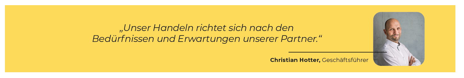 Zitat von Christian Hotter, Geschäftsführer