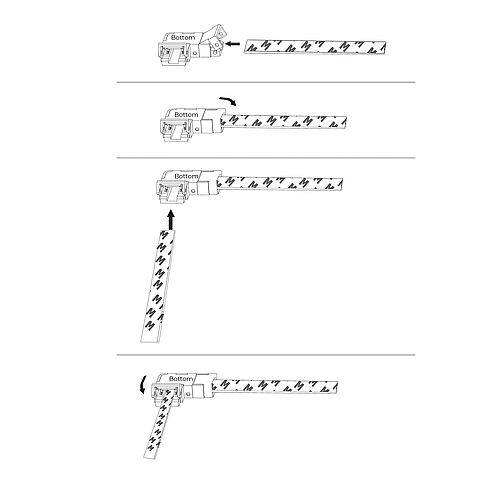 BL LED-Steckverbinder 2-polig LED Strip zu LED Strip 90D