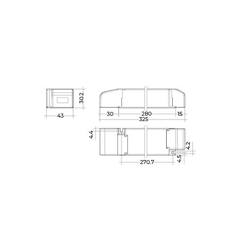 BLDRIVE DIM 150W 24V IP20 Power Supply Casambi