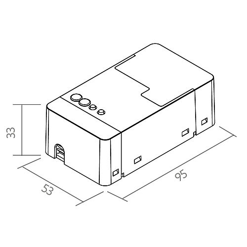BL Dimmer BASIC 12-24VDC 240W for LED strip IP20 DALI SWITCH
