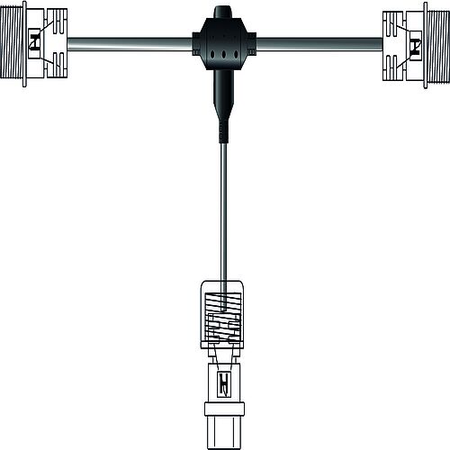 BL T-connector PVC for High Voltage W435 x L205 mm