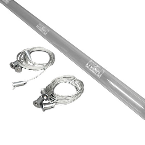 BL Seilabhängung mit Profil Kunststoff transparent für COR NNR25 L2,5Meter