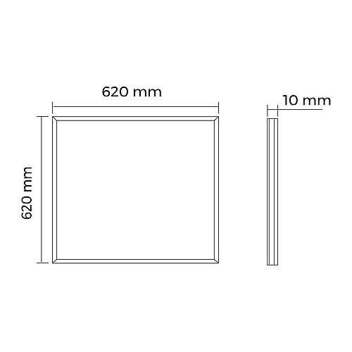 BL Panel Comfort 620mm 4000lm 28W 90D 830-865 weiß 850mA