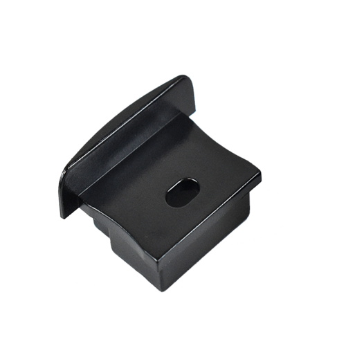 BLine E-M-IN01 Endkappe schwarz für Profil P-M-IN01 u. Abd. C-M-01 mit Bohrung