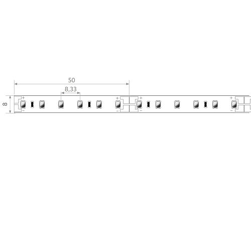 BL COR Pure LED-Strip 960lm/m 24VDC 9,6W/m IP20 830 50m