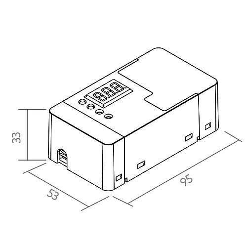 BL Dimmer BASIC 12-24VDC 240W für LED-Strip IP20 DMX ANALOG