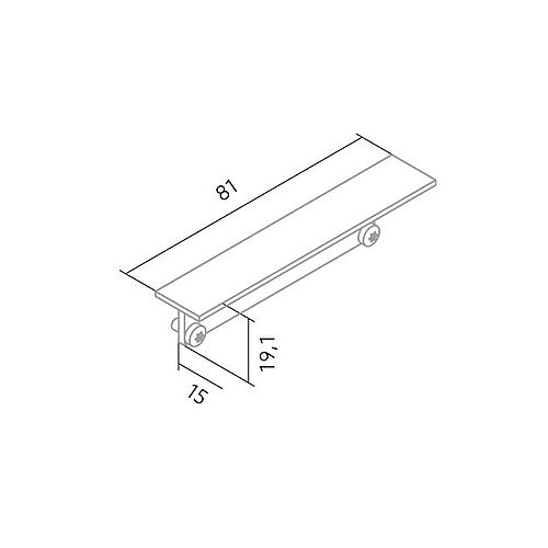 BLine Select YT008 Endkappe silber für Profil YT08 und Abdeckung YX01/02 o. Loch
