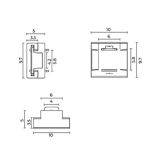 BL LED-Steckverbinder 2-polig LED Strip zu LED Strip