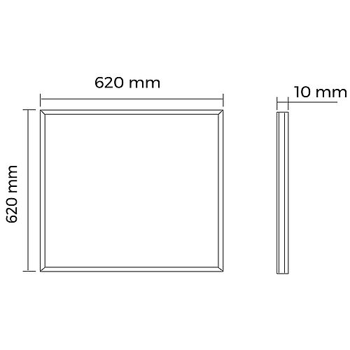 BL Panel Protected 620mm 3750lm 32W 60D 840 weiß IP54
