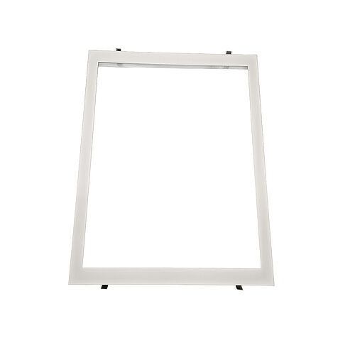 BL Einbaurahmen für Panel 620x620 und 623x623 Alu weiß geschweißt
