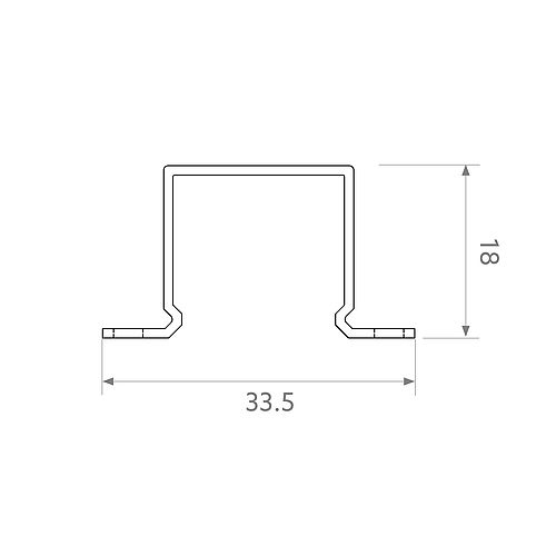 BL AIR safety clip PC transparent for AIR Side W29 x H16.7 x L10 mm