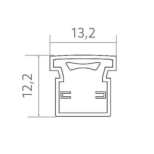BL Endkappen-Set IP67 Kunststoff weiß für AIR Top inkl. Kleber
