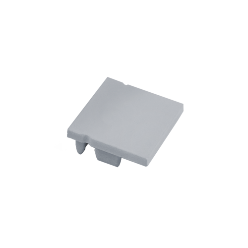 BLine E-M-ON02 Endkappe silber für Profil P-M-ON01 u. Abd. C-M-02 ohne Bohrung