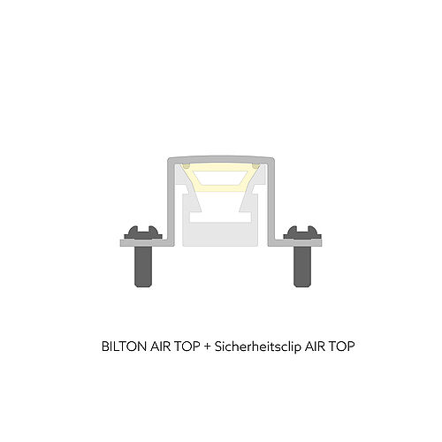 BL AIR Sicherheitsclip PC transparent für AIR Top B29 x H13,1 x L10 mm