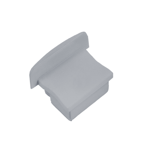 BLine E-M-IN01 Endkappe silber für Profil P-M-IN01 u. Abd. C-M-01 ohne Bohrung