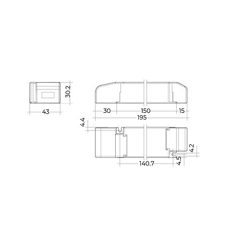 BLDRIVE DIM 35W 24V IP20 Power Supply Casambi