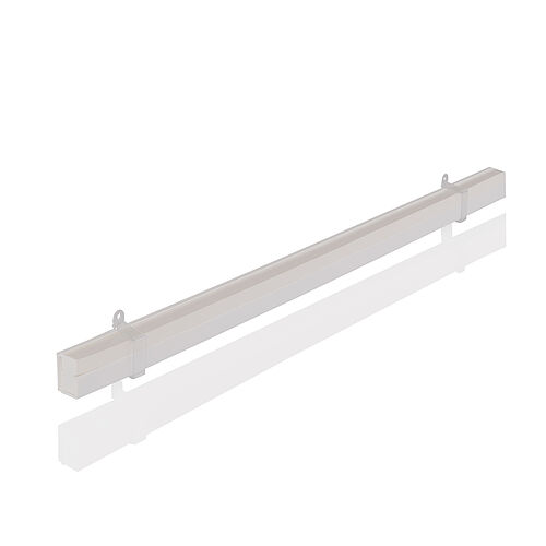 BL AIR surface-mounted profile plastic white grey for AIR Side L2000mm