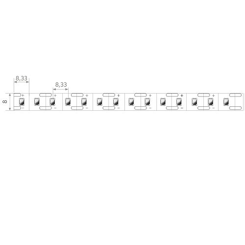BL COR Pure Free LED-Strip 1285lm/m 24VDC 9,6W/m IP20 927 5m