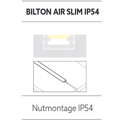 BL AIR Slim LED-Schlauch 800lm/m 24VDC 8,8W/m IP54 940 5m transparent