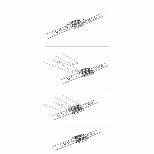 BL LED-Steckverbinder 2-polig LED Strip zu LED Strip