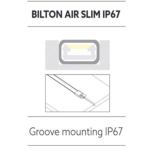 BL AIR Slim LED tube 900lm/m 24VDC 12.8W/m IP67 935 5m satinised