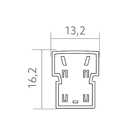 BL AIR Endkappen-Set Kunststoff weiß für AIR Side