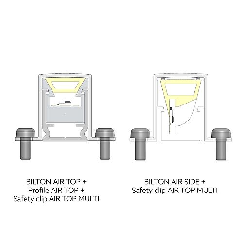 BL AIR safety clip PC transparent for AIR W29 x H18 x L10 mm