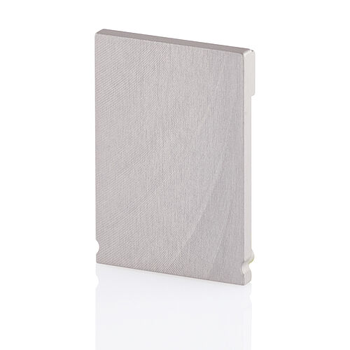 BLine Select XT003U Endkappe silber für Profil XT03 und U-Abdeckung ohne Loch